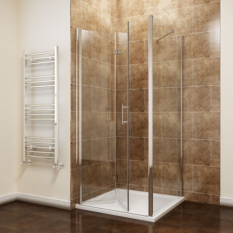 ELEGANT 1000 X 760 Mm Bifold Shower Enclosure Glass Shower Door