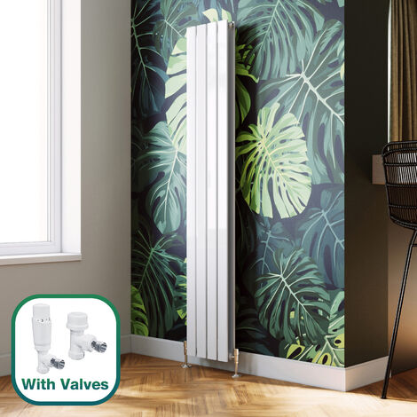 ELEGANT 1800 X 300 Mm Designer White Vertical Column Rads Modern Double