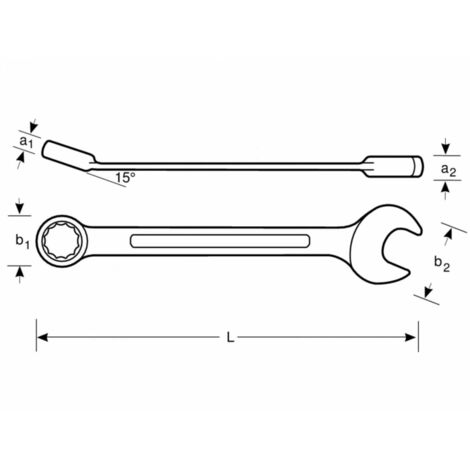 Bahco Knarren Ring Maulschlüssel SW 19 mm mit Sicherheitsfeder