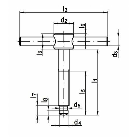 Din Knebelschrauben M X Form E Mit Festem Knebel Ohne