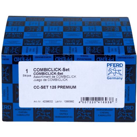 PFERD COMBICLICK Fiberscheiben Set Keramikkorn Ø125mm CO COOL 36 60