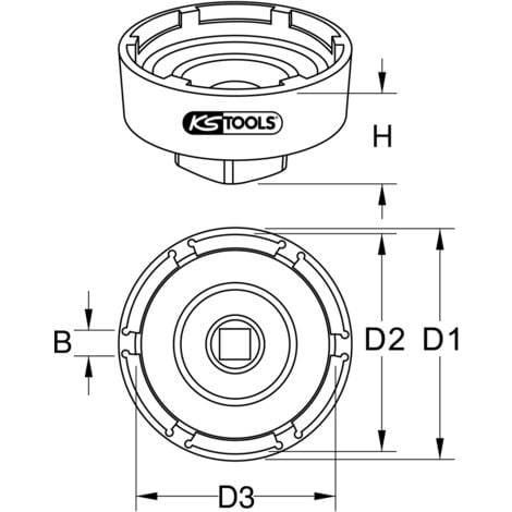 Ks Tools Nutmuttern Schl Ssel Mit Zapfen F R Scania Innenzapfen