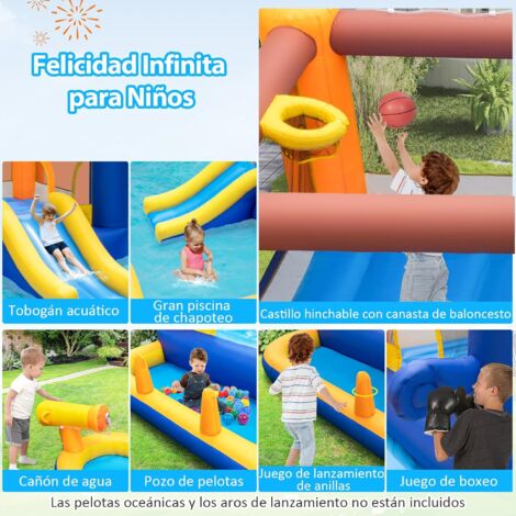 Costway Castillo Hinchable Grande En Castillo Hinchable Acuatico