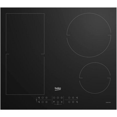 Beko Plaque induction Beko 4 feux fonction d arrêt automatique 58cm