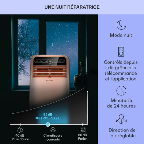 Klarstein Climatiseur Mobile Silencieux Smart Climatiseur En Mode