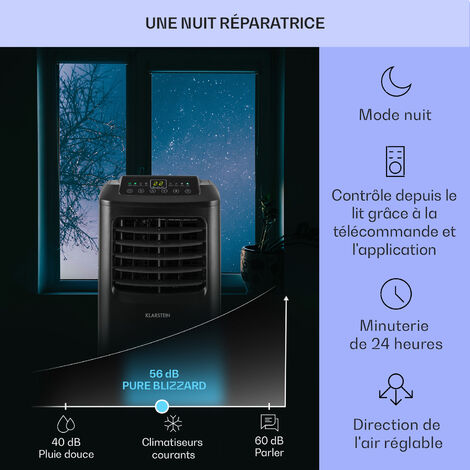 Rafraîchisseur d Air KLARSTEIN Climatiseur Mobile Silencieux 3 en 1