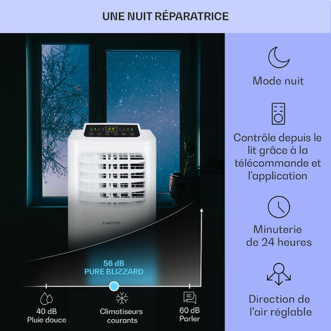 Klarstein Climatiseur Mobile Silencieux Smart Climatiseur En Mode