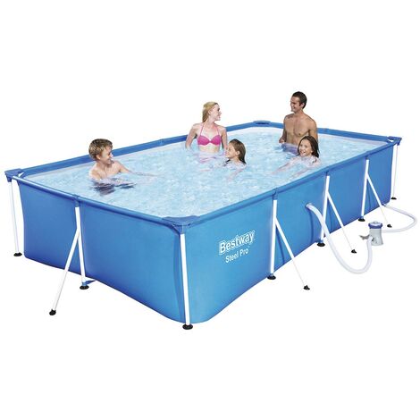 Piscina Fuori Terra Rettangolare Bestway Con Pompa X Xh Cm