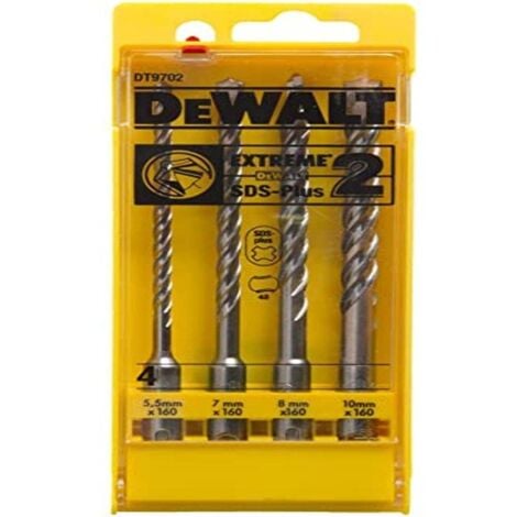 DeWalt Extreme2 SDS Plus DT9702 QZ Set 4 Punte Per Martelli In