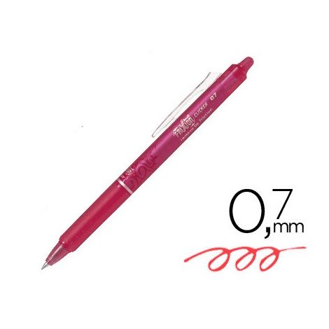 Boligrafo Borrable Pilot Frixion Clicker Rosa