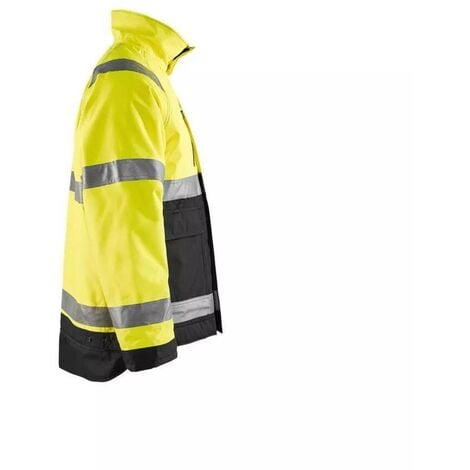 Veste hiver haute visibilité Blaklader imperméable Jaune Noir S