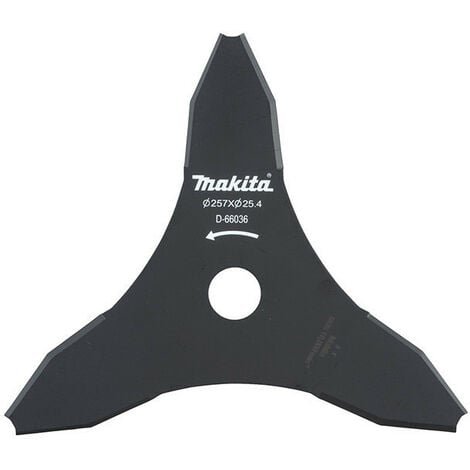 Lames 3 dents pour débrousailleuse Ø 255 mm DUR368 369 MAKITA D 66036