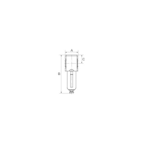 Riegler Mikrofilter FUTURA Metallbehälter Sichtrohr BG 1 G 1 4 VA