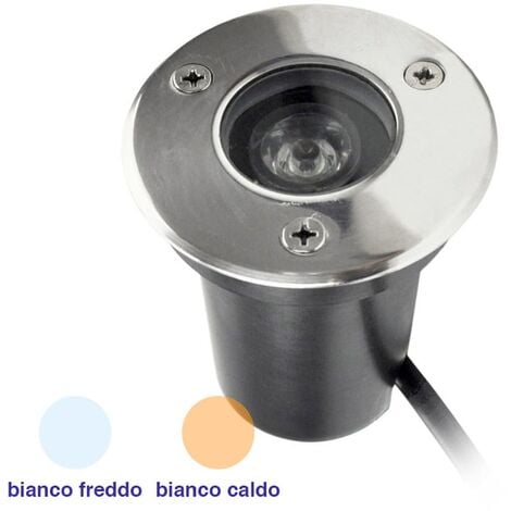 FARETTO INCASSO LED DA ESTERNO SEGNAPASSO CALPESTABILE IP65 1W LUCE