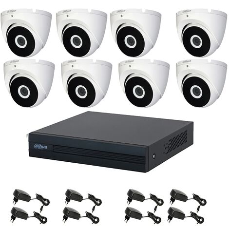 KIT VIDEOSORVEGLIANZA 8 TELECAMERE 5 MPX DAHUA DVR 8 CANALI