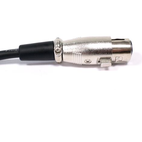 BeMatik Cable de audio micrófono instrumento XLR 3pin hembra a jack 6