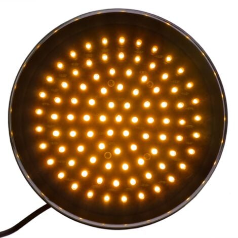 PrimeMatik Luz LED para semáforo IP65 200mm de 220VAC amarillo