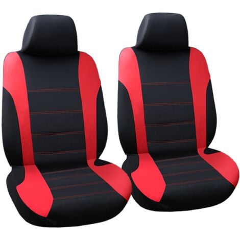 Primematik Fundas De Asiento Coche Rojas Cubiertas Protectoras