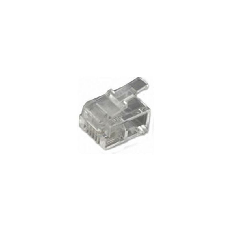 Fiche modulaire mâle RJ11 MH Connectors MHRJ126P4CR 6510 0104 03 RJ11