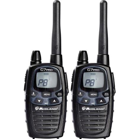 Midland G7 Pro Twin C1090 13 Talkie Walkie LPD PMR Jeu De 2 Y030921