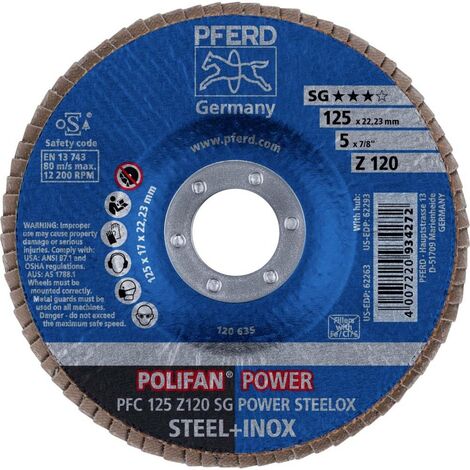 PFERD 67789126 PFC 125 Z 120 SG POWER STEELOX Disque segmenté Diamètre