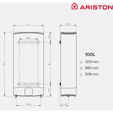 Termo El Ctrico Ariston Velis Wifi Litros Vertical U Horizontal