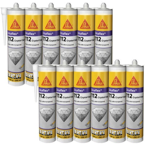 Set Of Sika Sikaflex Crystal Clear Mastic Adhesives