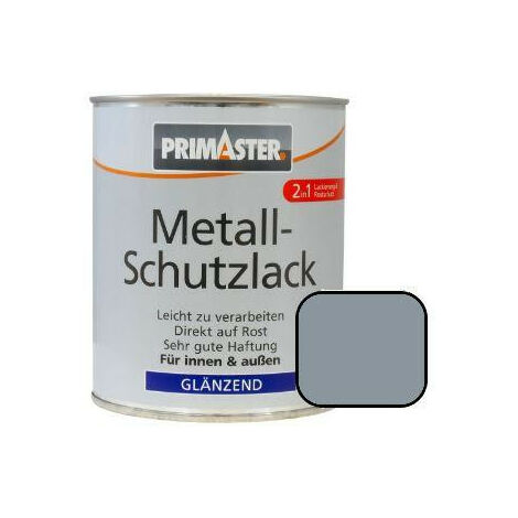 Primaster Metall Schutzlack silbergrau 750 ml für Innen und Außen Lack