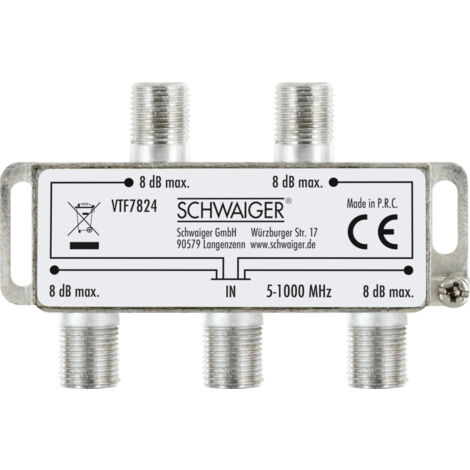 Schwaiger Verteiler Vtf Fach X F Buchse Auf X F Buchse