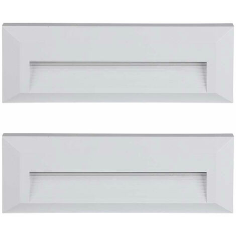 Lot de 2 appliques murales d extérieur LED projecteurs de façade