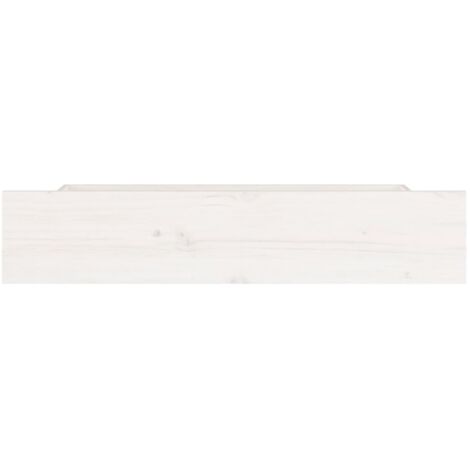 Tiroirs De Lit 4 Pcs Blanc Bois De Pin Massif