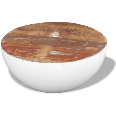 Table Basse Forme De Bol Bois De R Cup Ration Massif X X Cm