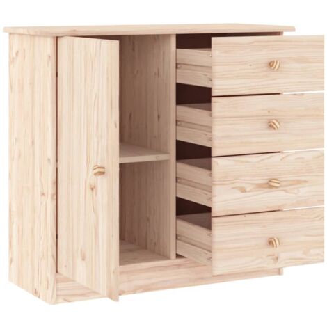 Buffet ALTA 77x35x73 Cm Bois Massif De Pin