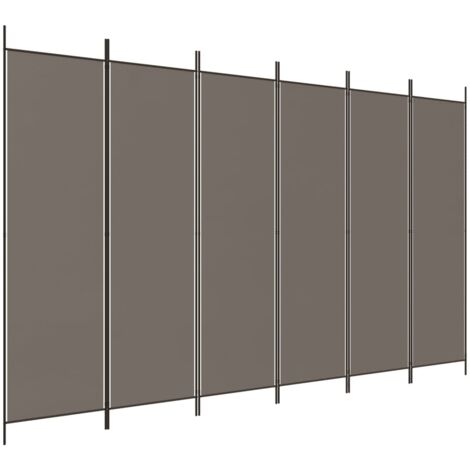 Cloison De S Paration Panneaux Anthracite X Cm Tissu