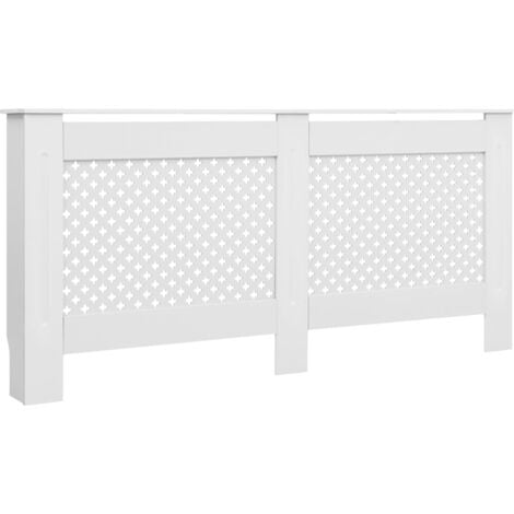 Cache Radiateur Blanc 172x19x81 5 Cm MDF