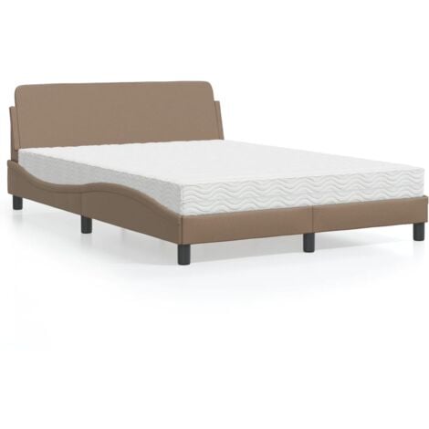 Lit Avec Matelas Cappuccino X Cm Similicuir