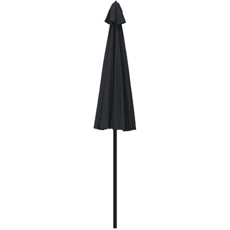 Parasol d extérieur avec mât en aluminium 270 cm noir