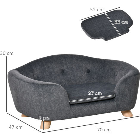 PawHut Haustiersofa Hundematte Hundebett Hundesofa Hundecouch Katzen