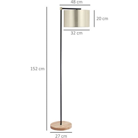 Homcom Stehlampe Wohnzimmer Stehleuchte W Moderne Standleuchte Mit