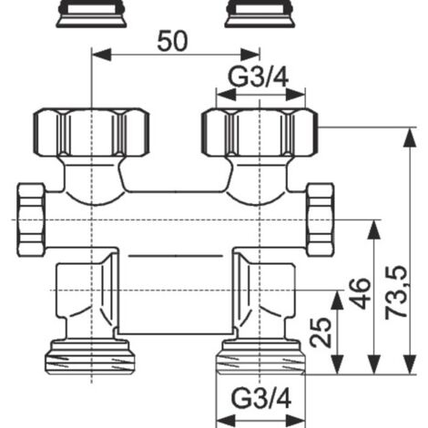 Raccord D Arr T Droit Mf Zb Multiflex Orientable Oventrop