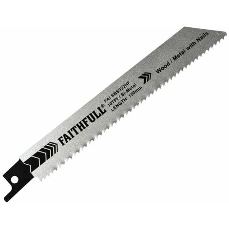 S Hf Bi Metal Sabre Saw Blade Demolition Mm Tpi Pack