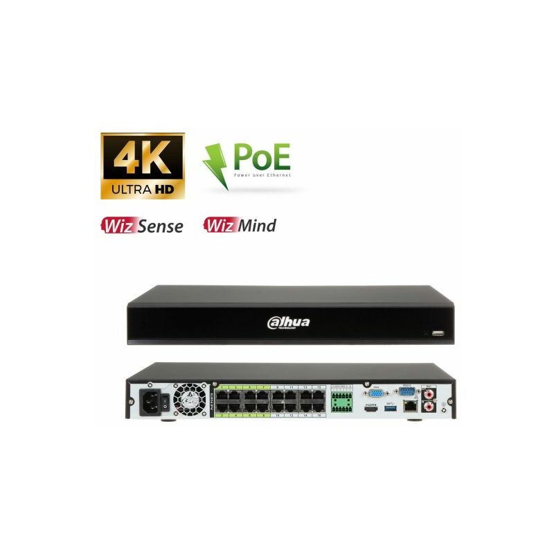 Dahua Registratore 16 Canali POE IP 16MP IP NVR5216 16P I L 4K S