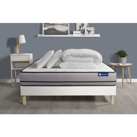 Ensemble Matelas Sommier Actiflex Night X Cm Oreillers Et