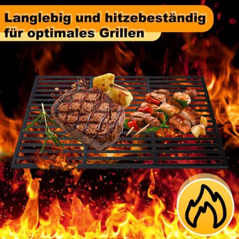 Deactive Hengda Grillrost BBQ Gusseisen Emailliert Grillplatte