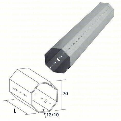 Albero Ottagonale Tapparella Tubo Rullo Asse D 70 Mm Lungo 1 Metro 100