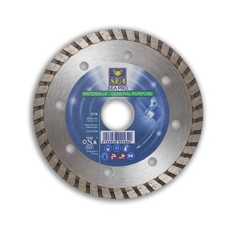 DISQUE DIAMANT PRO DTB MULTI MATÉRIAUX SEA Ø115X22 23MM 800164