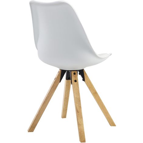 Lot De Chaises Scandinaves Tyson En Synth Tique Blanc