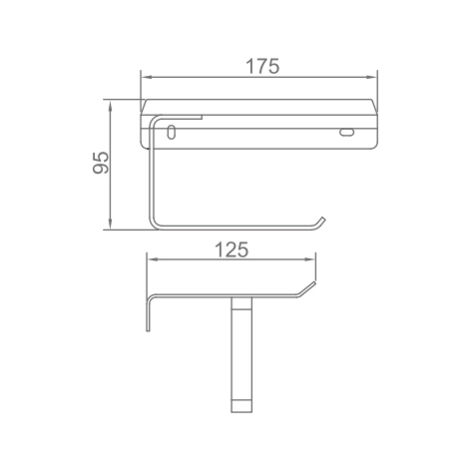 Portarrollos De Pared Cromado Tokio