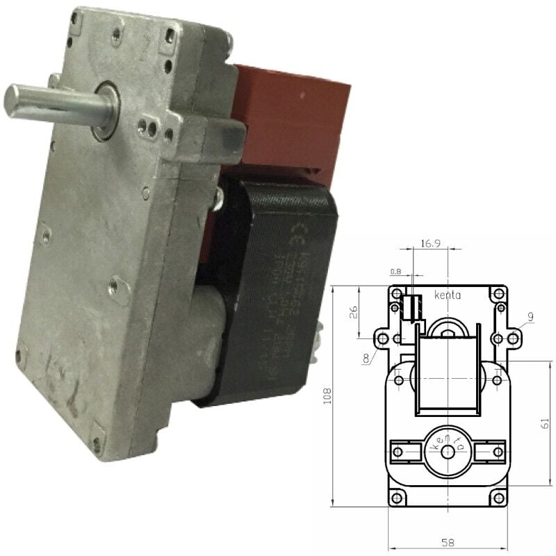 Motore Motoriduttore Stufe A Pellet Rpm Clam Kenta K Serie