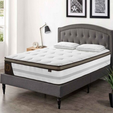 HYBRID LUXE Matelas hybride 180 x 200 épaisseur 31 cm mémoire de